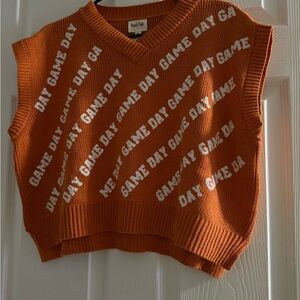 Peach Love California Orange Knit Sweater